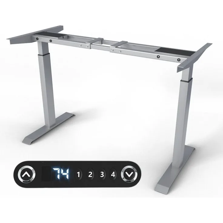 VESKA Schreibtisch Rahmen Höhenverstellbar mit Dual Motor Tischgestell (Elektrisch mit Memoryfunktion Bürotisch Gestell)