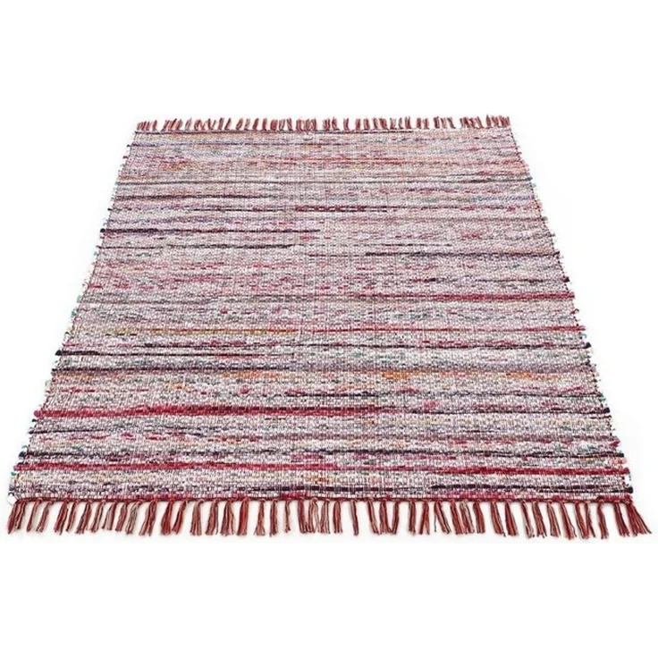 carpetfine Teppich Kelim Chindi, Wendeteppich, rechteckig, Höhe: 6 mm, handgewebt, Fleckerlteppich mit Fransen, auch vielen in Läufergrößen – Bild 4