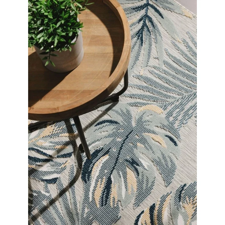 benuta Outdoorteppich Flora, rechteckig, Höhe: 5 mm, In- & Outdoorteppich, Garten, Terrasse, Balkon, Wohnzimmer, Küche – Bild 2