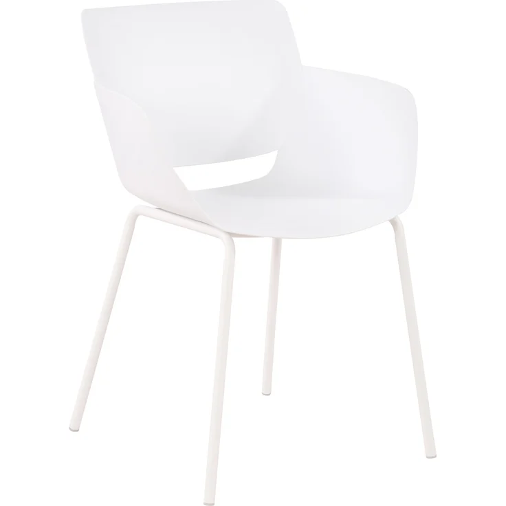 CLP Stuhl Alpena wetterfest mit Rückenlehne,weiß – Bild 1