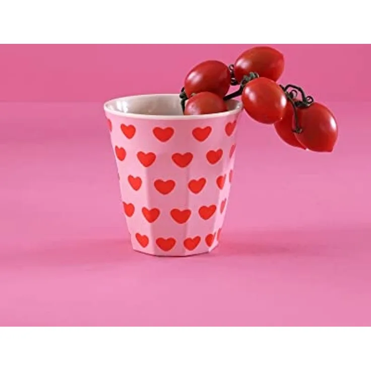 Rice Melamin Becher Sweet Hearts Print Herzenmuster Medium