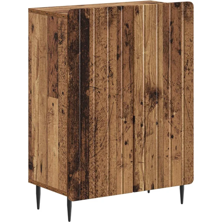 vidaXL 2-teiliges Badezimmer Schrank Set ZWOLLE Altholz Holzwerkstoff 3417601 – Bild 4