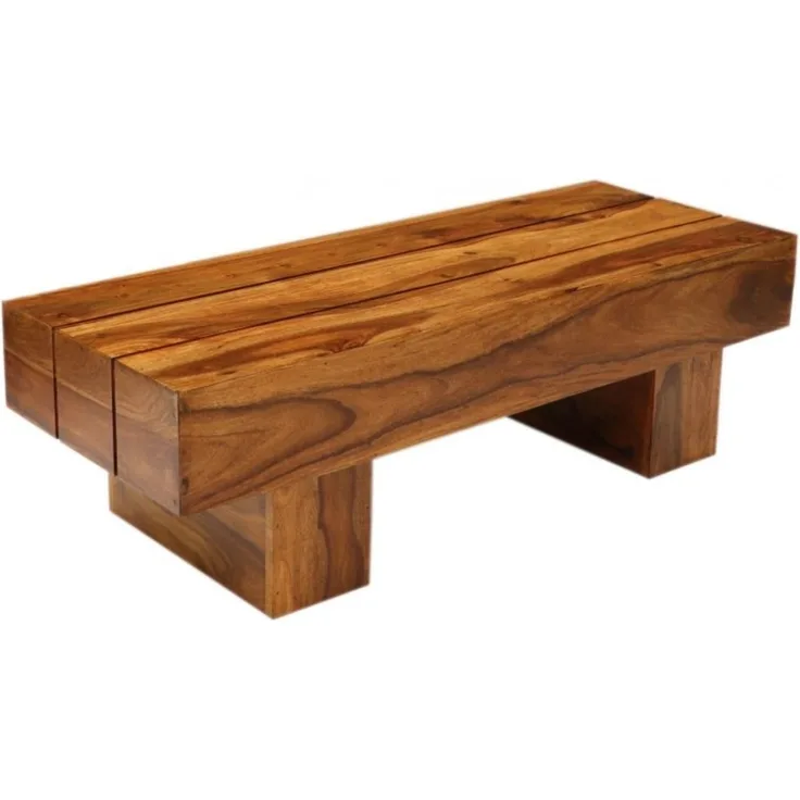 Couchtisch Gani 118x35x45 aus indischem Sheesham-Massivholz