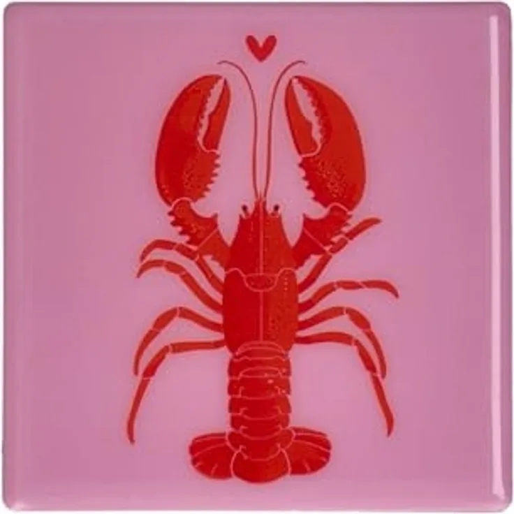 Giftcompany Platzset Love Tiles Untersetzer Hummer rosa 11x11cm