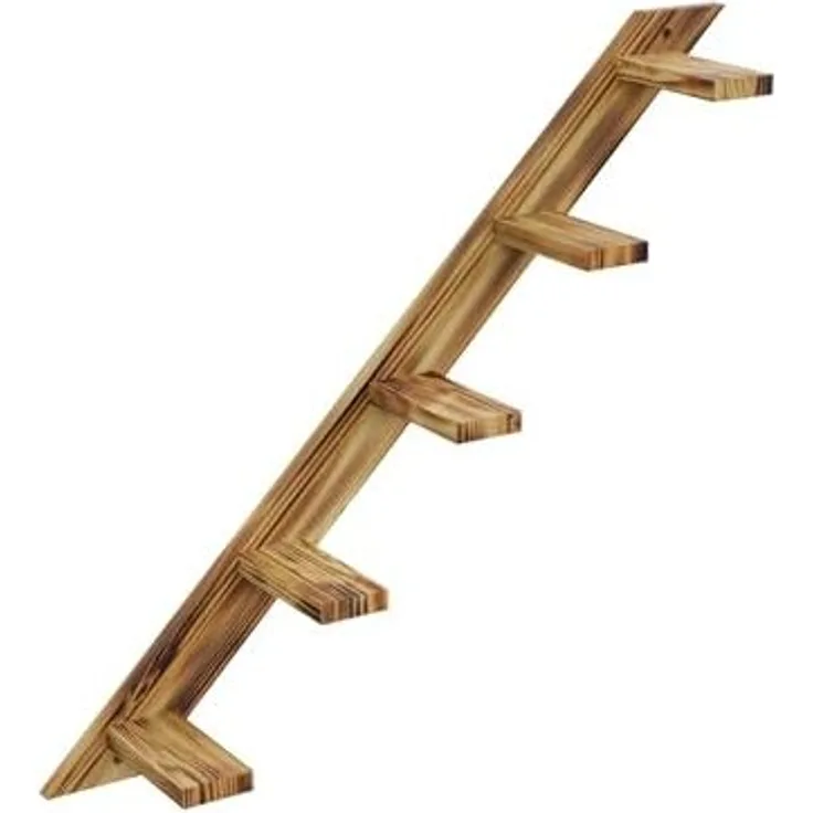 QLS Katzen-Kletterwand Geflammt & Lackiert, Wandliege Katzenliege Katzenbett Katzenregal und andere Elemente