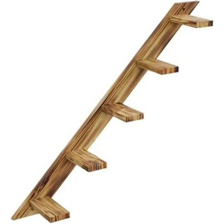 QLS Katzen-Kletterwand Geflammt & Lackiert, Wandliege Katzenliege Katzenbett Katzenregal und andere Elemente – Bild 1