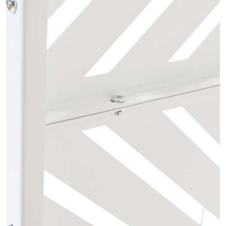 Indoor Trennwand Kekan Stahl 200x100x50 cm Weiß [casa. pro] – Bild 6