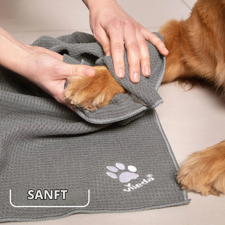 Vileda Microfaser-Handtuch XL Pet Pro Haustiere Handtuch – Bild 3