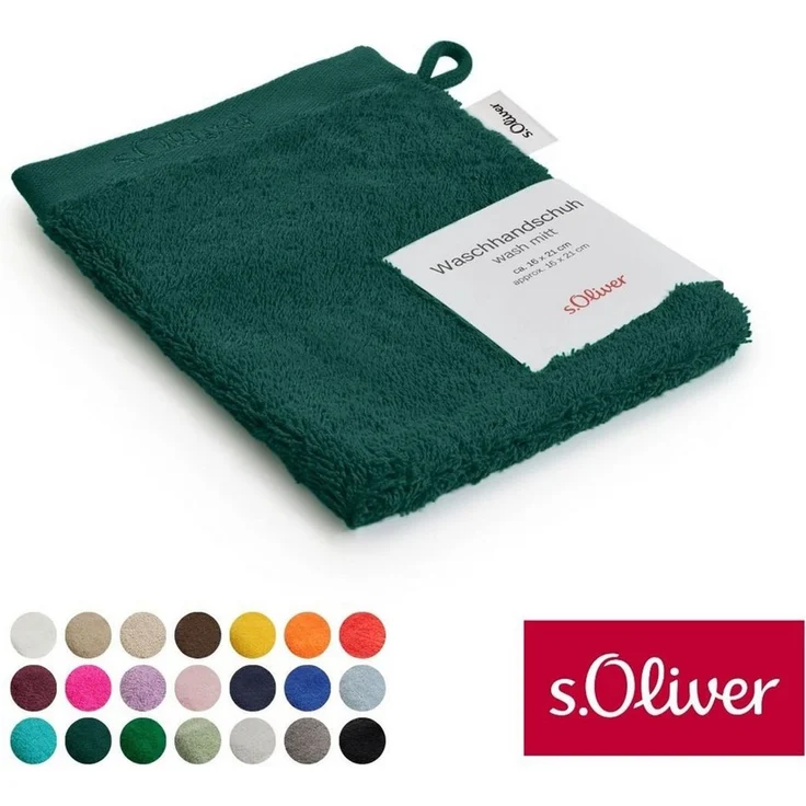 s.Oliver Waschhandschuh s.Oliver, Premium Qualität, 600 gr/m², auch als Sets erhältlich, Walkfrottier (1-St), große Farbauswahl, auch als Duschtuch, Handtuch, Gästetuch – Bild 1