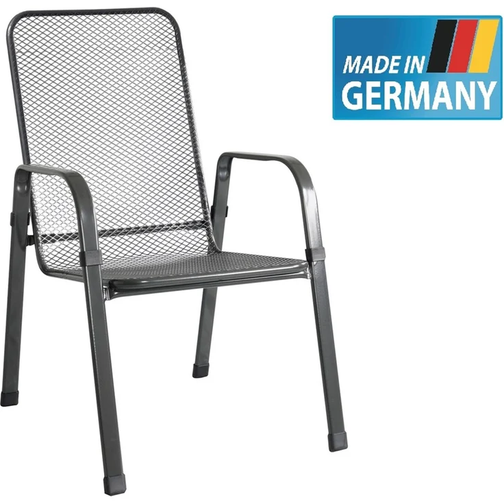 MFG Gartenstuhl wetterfest Stahl Mec-Stor stapelbar, 6 Stk. – Bild 9