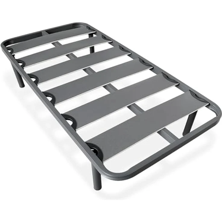 Homey Verstärkter Lattenrost mit Breiten Lamellen, geräuschhemmend, Struktur 40x30 mm mit Schraubfüßen, stark und robust, 90x180 cm – Bild 2