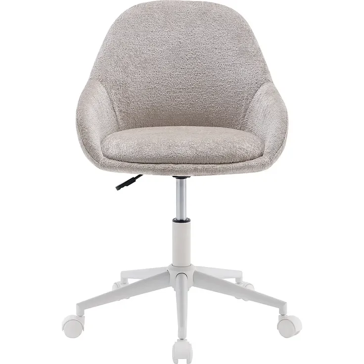 Vente-unique - NAODY Office chair Stoff Beige - B 59,5 cm x H 78 cm88 cm x L 55 cm – Bild 2