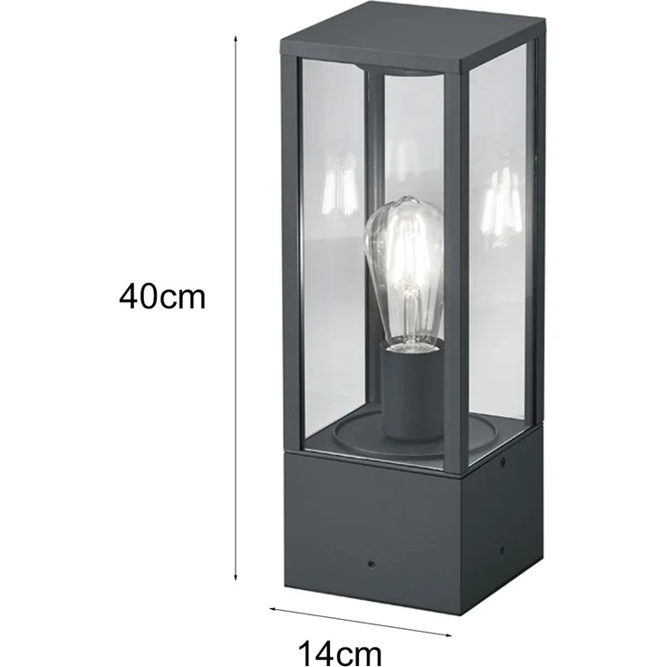 Trio Leuchten Aussen Wegeleuchte, Anthrazit, 60 watt – Bild 4