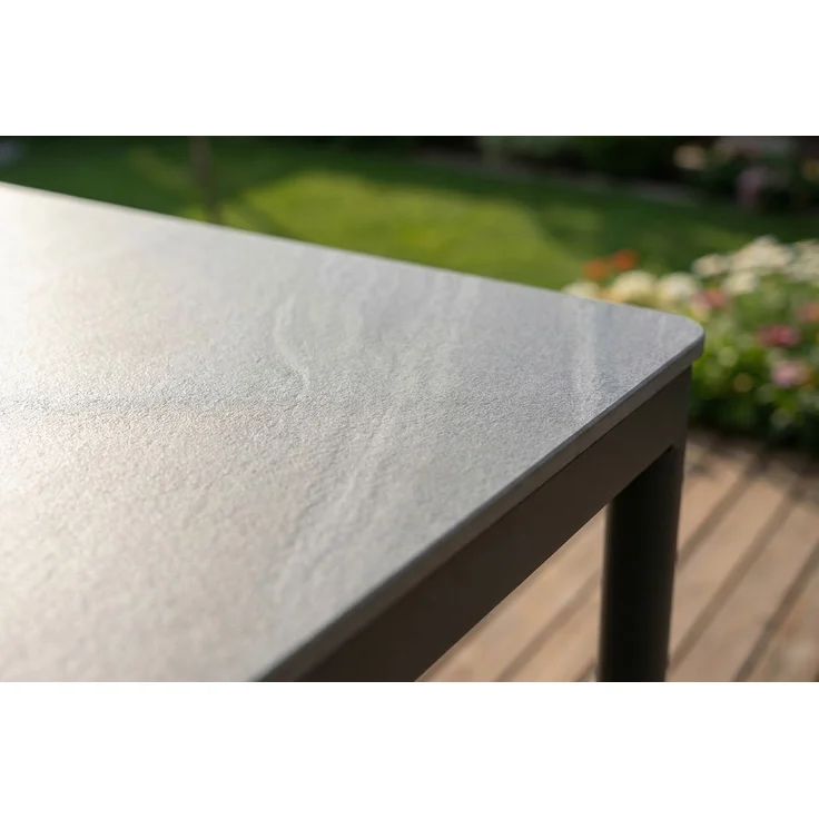 KAWOLA Gartenmöbel Set AMUR 7-tlg. Aluminium grau x x cm – Bild 6
