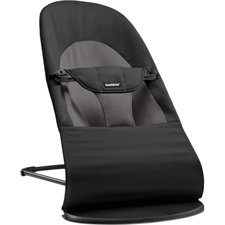 BabyBjörn Bouncer Balance Soft, gewebt, schwarz/dunkelgrau