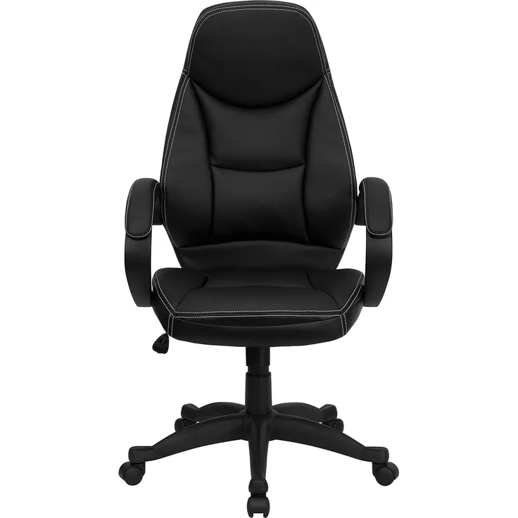 Flash Möbel h-hlc-0005-high-1b-gg Hohe Rückenlehne schwarz Leder modernes Bürostuhl – Bild 9