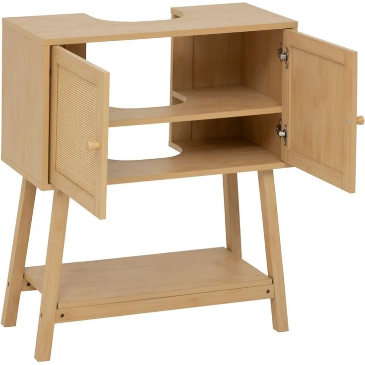 5five Simply Smart Waschbeckenschrank Waschtischunterschrank CANE mit Geflecht, 70 cm – Bild 2