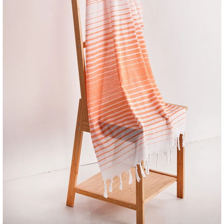 Mijolnir 'Golge - Orange' Fouta (Strandtuch), Orange, 90 x 180 cm – Bild 1