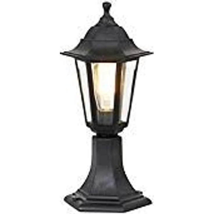 Qazqa Außen-Stehlampe New haven, ohne Leuchtmittel, E27, Schwarz, Klassisch / Antik, Kunststoff, 1-flammig – Bild 2