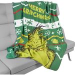 Wohndecke The Grinch Fleecedecke Merry Grinchmas Kuscheldecke 130 x 170 cm, United Labels®