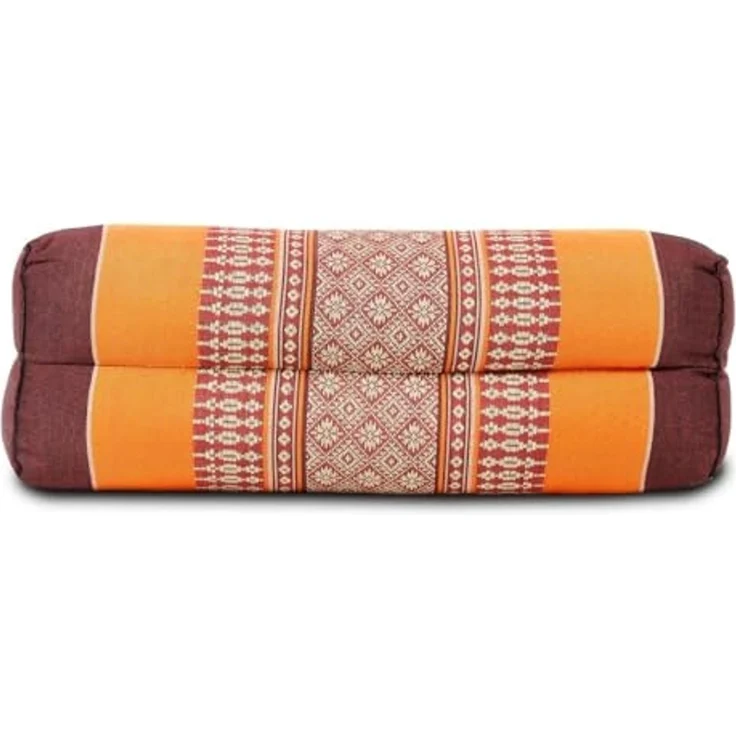 Oriental Galerie Nackenkissen Nackenkissen Thai Motiv Weinrot Orange KB3, 1-tlg. – Bild 2