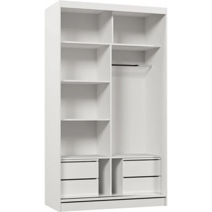 Beautysofa Schwebetürenschrank Gaja (120, 150, 180, 200 oder 240 cm breit, weiß, schwarz, graphit, artisan, Kaschmir Farbe) – Bild 4