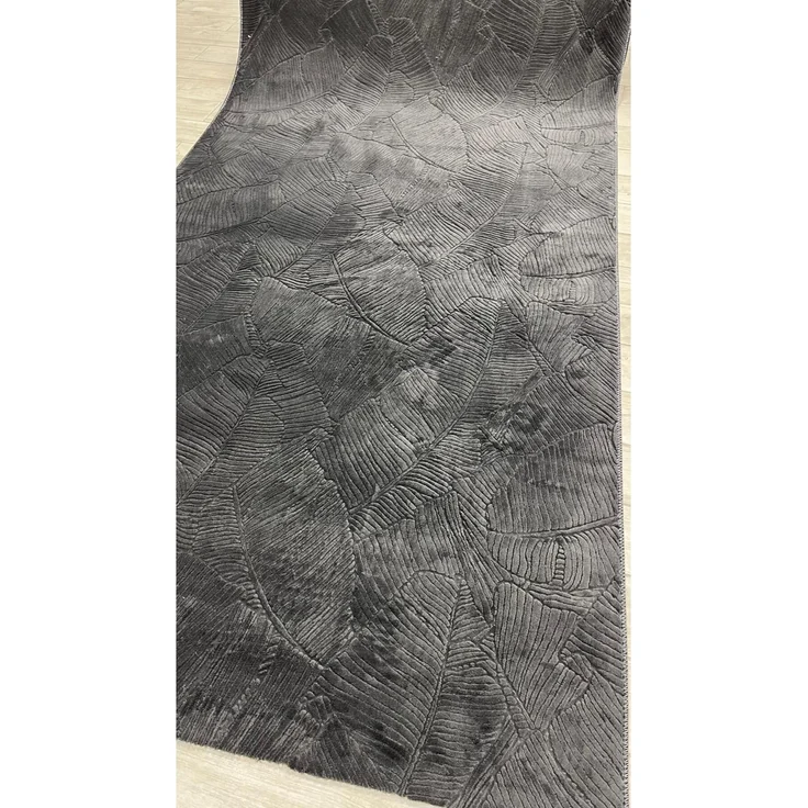 Rutschfester Gartenläufer 80 x 80 cm Polyester Grau 88687194 [en. casa] – Bild 2