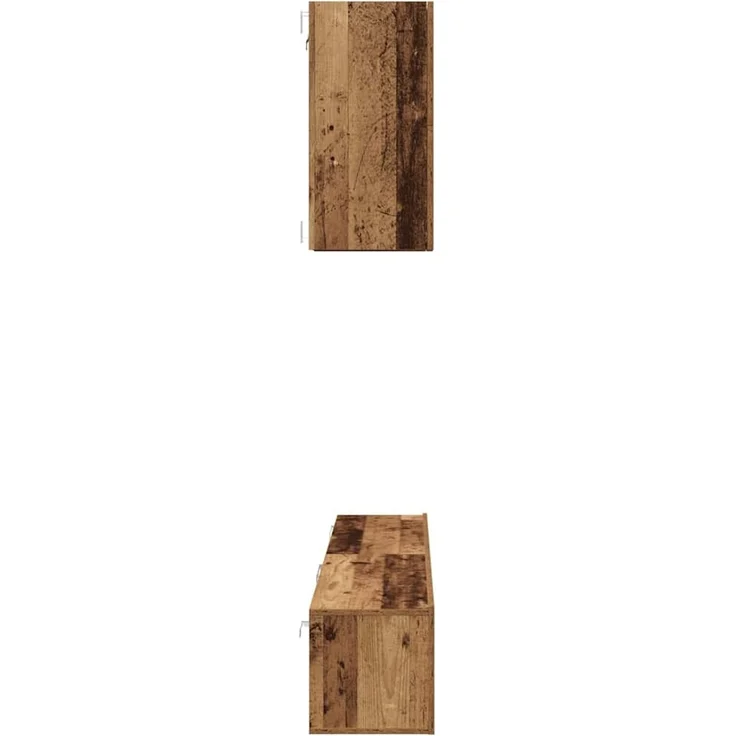 vidaXL TV-Schrankset Wandmontiert 5 pcs Altholz Holzwerkstoff 3393195 – Bild 8