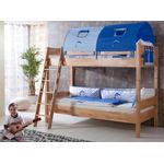 Relita 'Stefan' Etagenbett inkl. Stoffset 'Blau/Delfin' und Matratzen