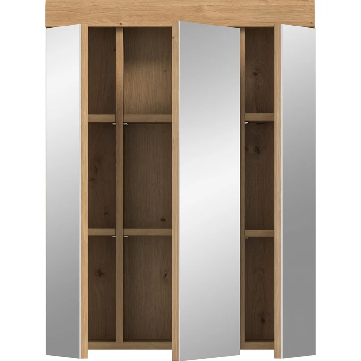 Xonox 'Scout' Spiegelschrank (B/H/T: 60x79x18 cm) in Salbei und Artisan Eiche Nachbildung – Bild 3