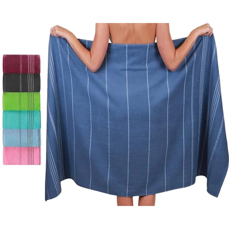 Betz Strandtuch Betz XXL Badetuch LINES Saunahandtuch Liegetuch 90x180 cm, 100% Baumwolle – Bild 2