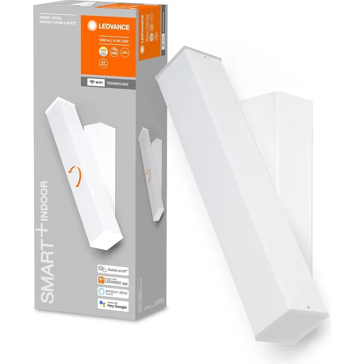 LEDVANCE SMART+ Orbis Wall lamp cross 31x15 cm TW hvid WiFi