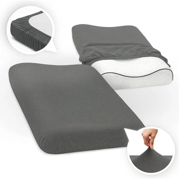SEI Design Kissenbezüge Kissenbezug Spannbezug 2-er Pack für Gesundheitskissen – 40x60 cm, (2 Stück), Bezug ist geeignet für Nackenkissen ergnonomische Kissen Schlafkissen – Bild 4