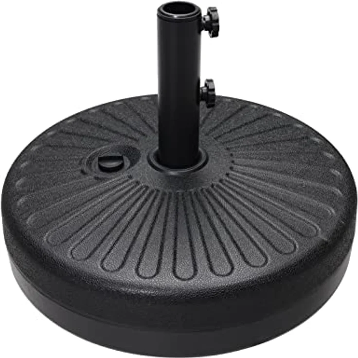 ABCCANOPY 22 kg Schirmständer, wassergefüllt, für Markt, Terrasse, Outdoor, robuster Schirmhalter (schwarz) – Bild 2
