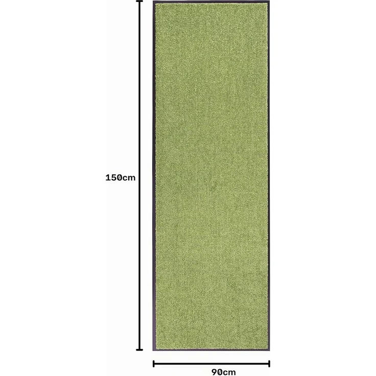Waschbare Fußmatte Wash & Clean - grün - 90x150x0,7cm – Bild 2