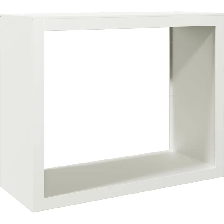vidaXL Brennholzregal Weiß 100x40x80 cm Stahl 850976 – Bild 1