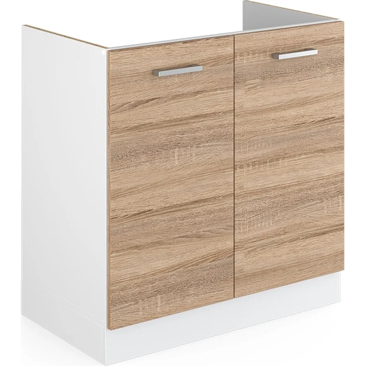 Küchenfront R-Line Sonoma 79.2 x 71.3 cm Möbelfront für den Spülenunterschrank Vicco – Bild 5