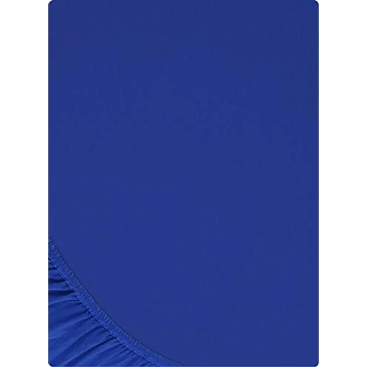Buymax® Spannbettlaken 100x200 cm Baumwolle 100% Spannbetttuch Bettlaken Jersey, Matratzenhöhe bis 25 cm, Farbe Dunkelblau – Bild 10