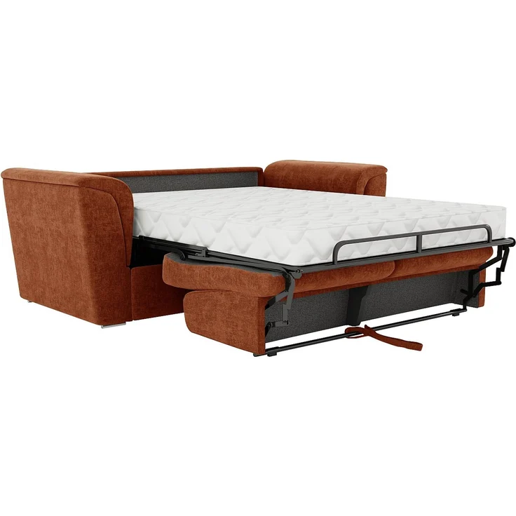 Vente-unique - RIZORA - Schlafsofa - Plastik - Kunststoff (PVC) - Terracotta - 210 x 223 x 88 cm – Bild 6