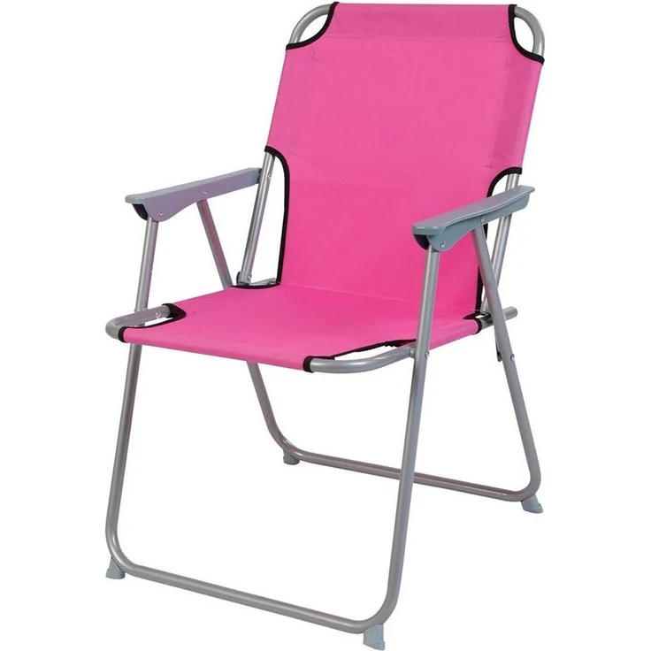 Mojawo Klappstuhl Camping - Klappstuhl Stoff Oxfort Metall Pink – Bild 1