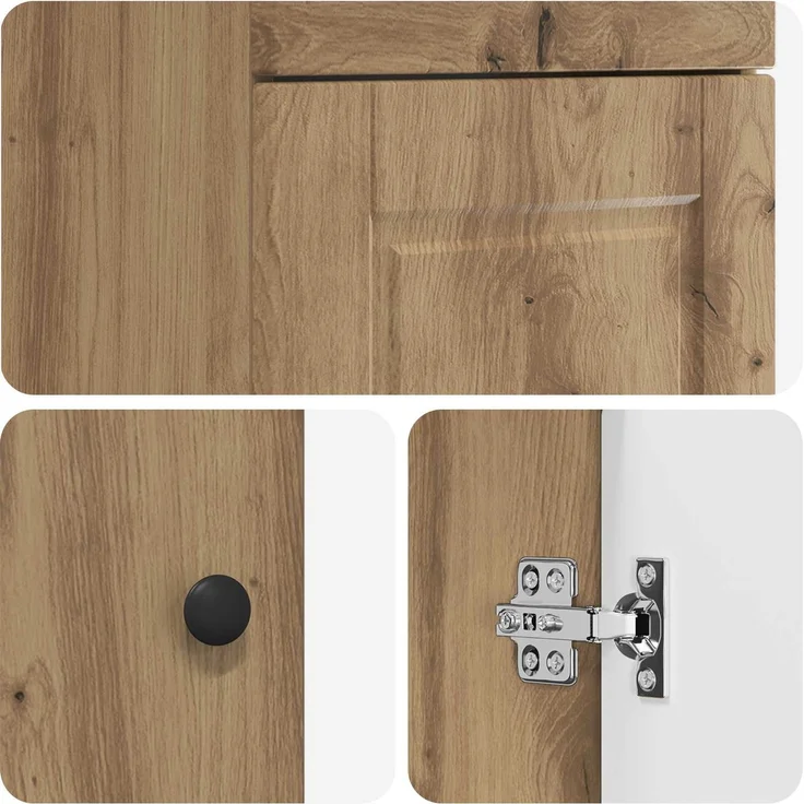 vidaXL Badezimmerschrank mit Waschbecken Artisan-Eiche 890063 – Bild 7