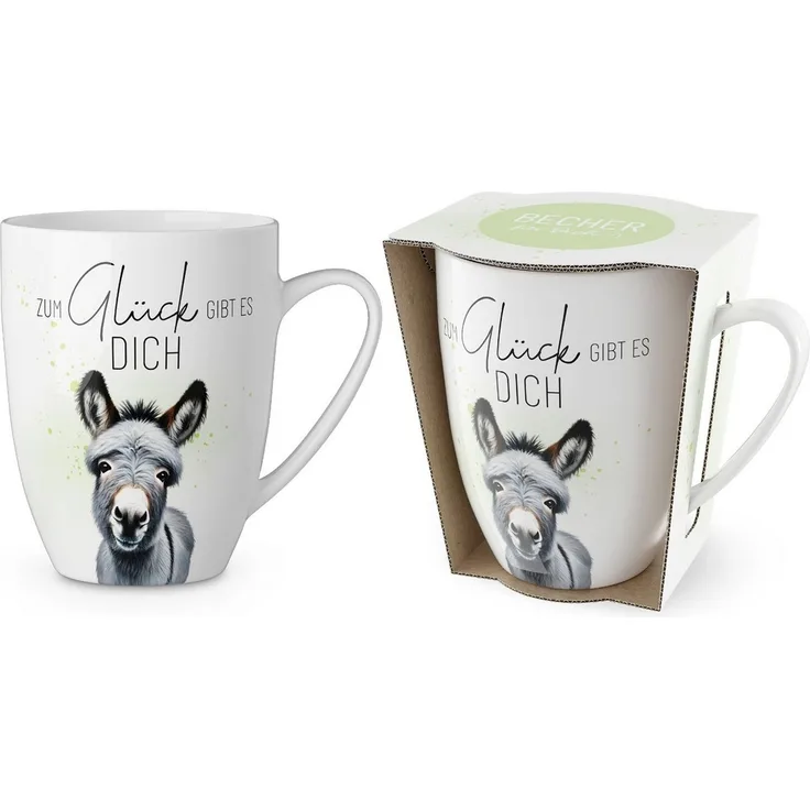 Kaffeetasse Tee Kaffee Tasse Becher 0,25l Geschenk la vida Esel 9508041