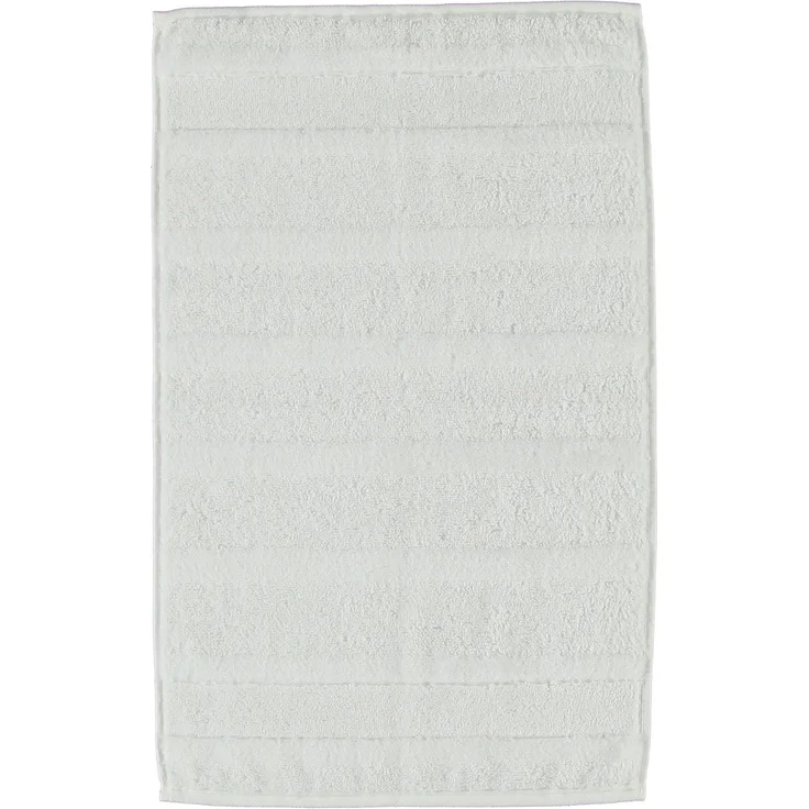 CAWÖ Gästetuch, 3er Pack - Noblesse2, Walkfrottier, Velours-Streifen, Baumwolle, einfarbig Weiß 30x50cm – Bild 2