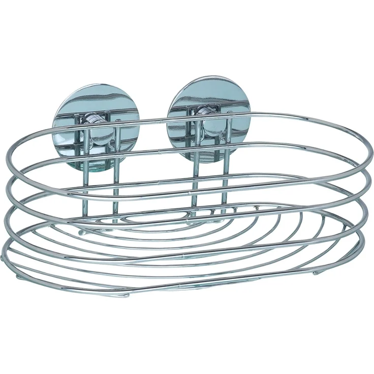 Wenko Duschkorb Turbo-Loc Stahl, chrom – Bild 1