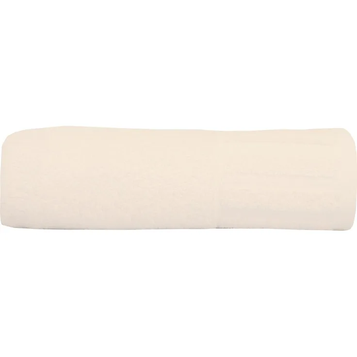 Badetuch Uni Baumwolle 100 x 150 cm apricot