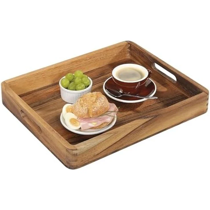 Tablett, Akazie 52 x 43 x 6 cm – Bild 3