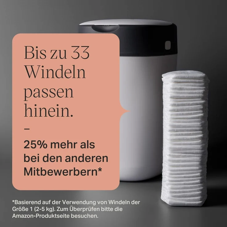 Tommee Tippee Twist and Click Advanced Windeleimer mit 2 Nachfüllkassetten, garantierter Geruchs- und Keimschutz, großes Fassungsvermögen (Verpackung kann variieren) – Bild 7
