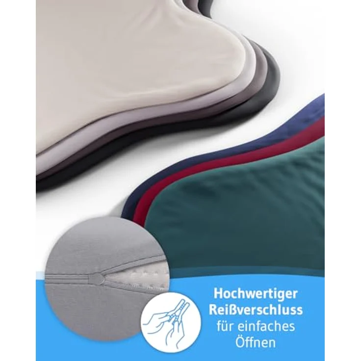 Third of Life Seitenschläferkissenbezug ACAMAR Baumwoll-Kissenbezug Doppelpack – Bild 6