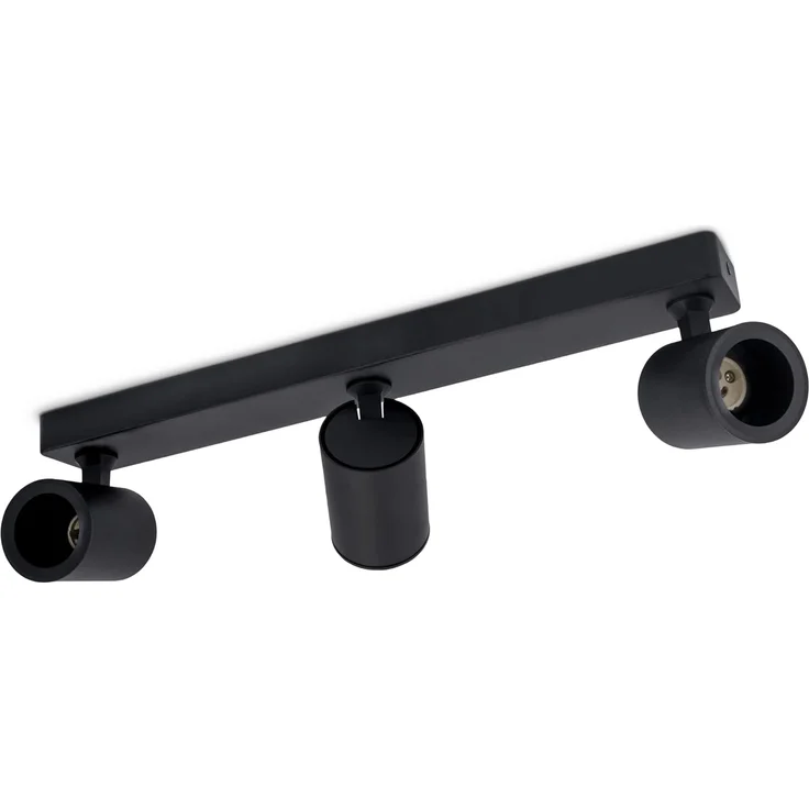 linovum LED Aufbaustrahler TENJO Deckenstrahler 3 flammig schwarz Spots drehbar & schwenkbar, Leuchtmittel nicht inklusive – Bild 1