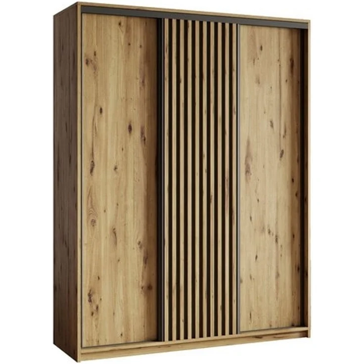Masseno Schwebetürenschrank VONTE Kleiderschrank mit Schubladen Schrank Schlafzimmerschrank – Bild 4